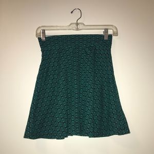 Black and Green Skirt